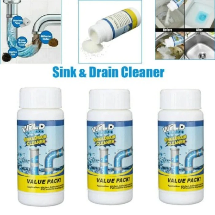 (3 PCS) Powerful sink and drain cleaner (ডেলিভারি চার্জ সম্পূর্ণ ফ্রি)